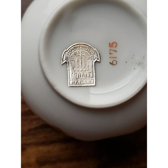 ARDALT LENWILE China Cup & Plate Luncheon Snack Set Vintage Japan Butterfly Gold - Picture 6 of 10